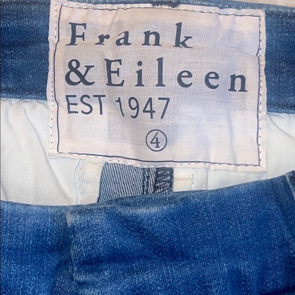 Frank & Eileen “Wicklow”‎ Italian Denim Crop Pants Blue Size 4 NWOT - Picture 4 of 13